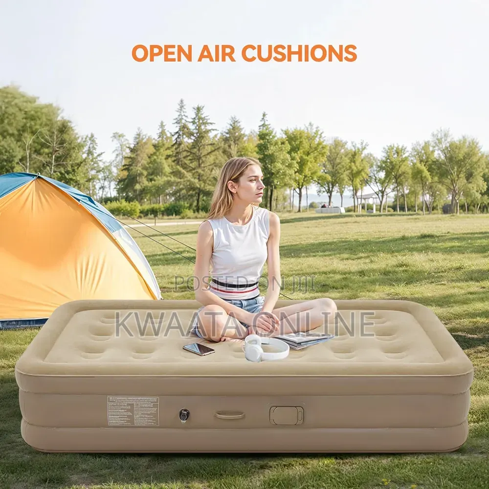 High Density Air Bed Mattress With Built-in Electric Pump, 5x6 or 6×6
