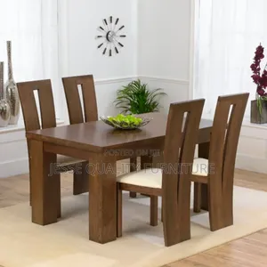 Modern Brown Four Seater Dining