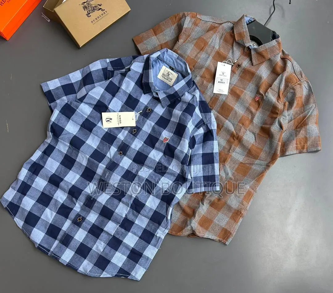 Checked Men's Original Short Sleeve Shirts
