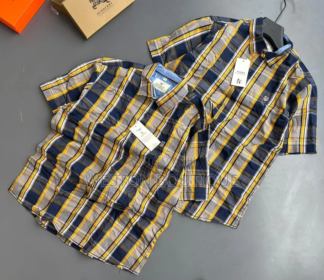 Checked Men's Original Short Sleeve Shirts