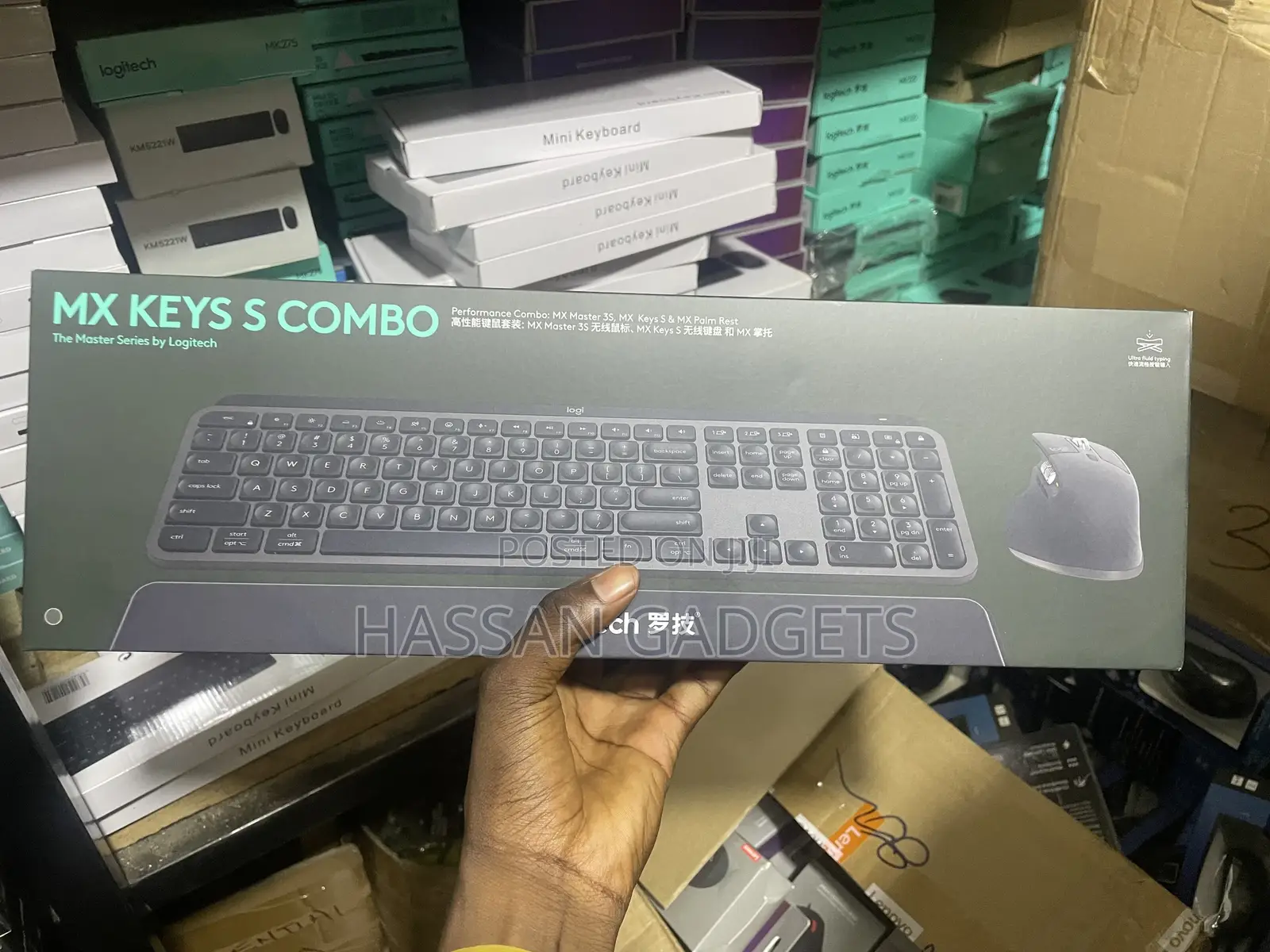 Logitech Mx Keys Combo for Business | Gen 2, Full Size Wireless