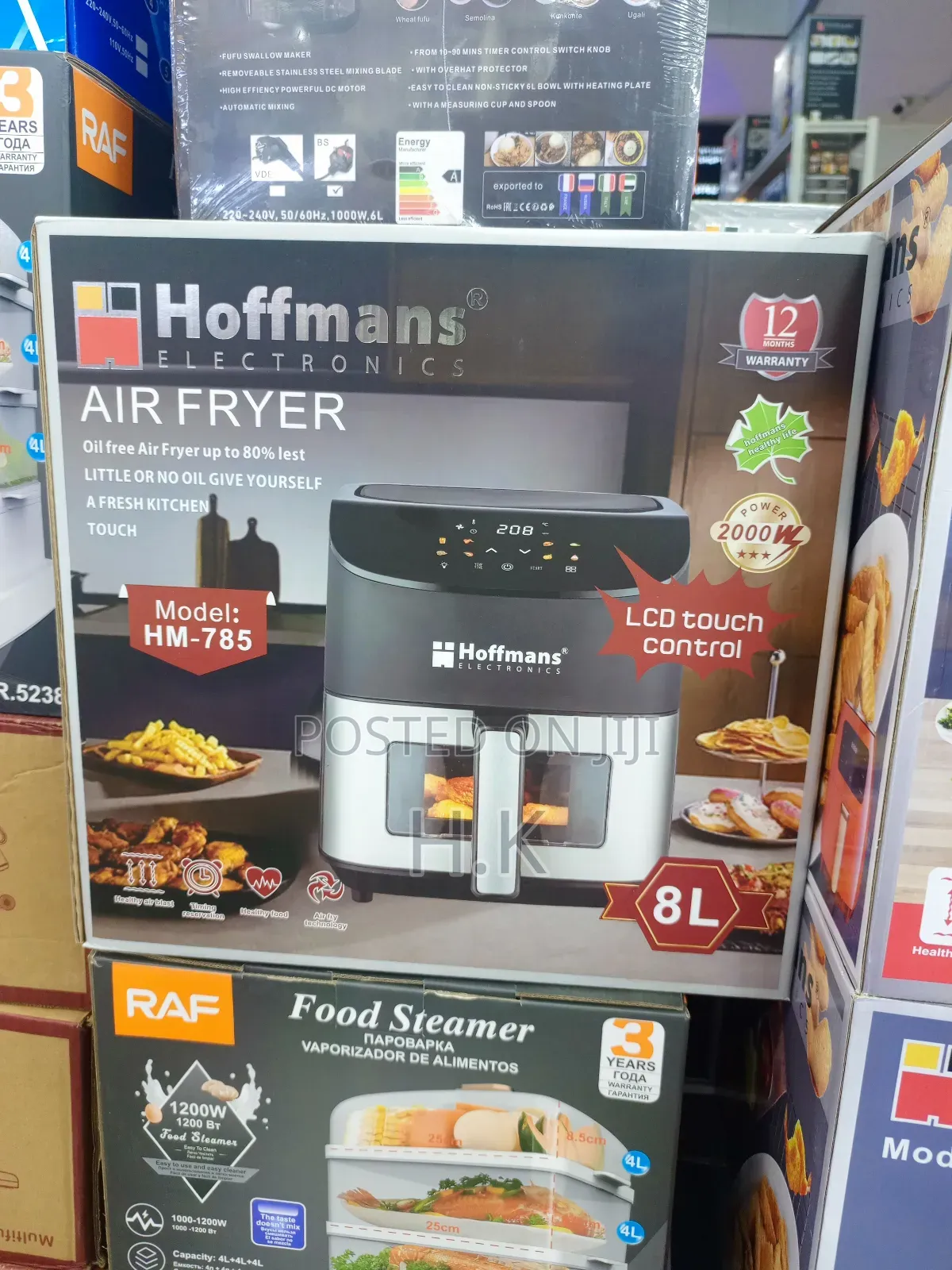 Hoffmans Hm-785 8l Digital Electric Airfryer / Air Fryer - Black