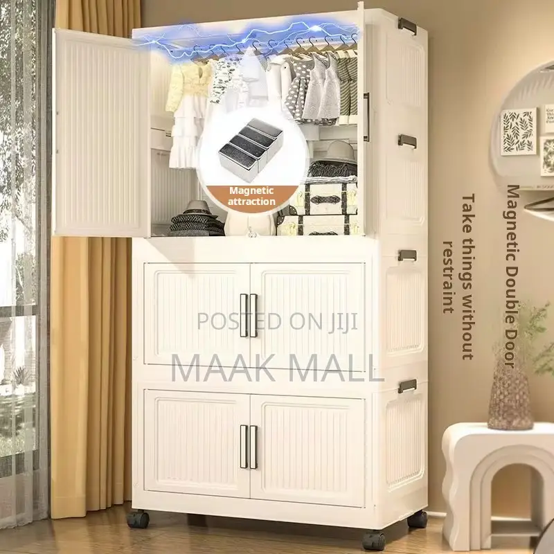Plastic Foldable Baby Wardrobe With Wheels