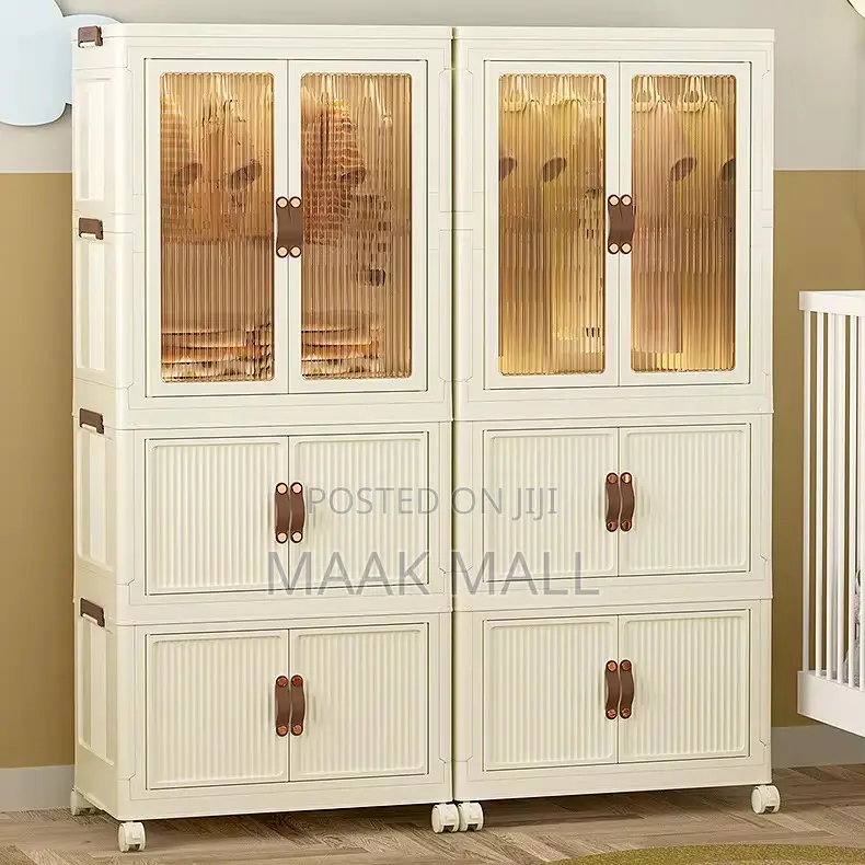 Plastic Foldable Baby Wardrobe With Wheels