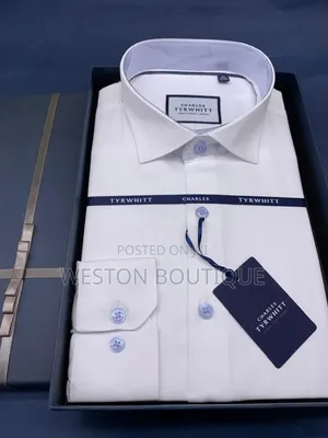 White Pure Cotton Vip Men's Original Shirts Size M to 3xl