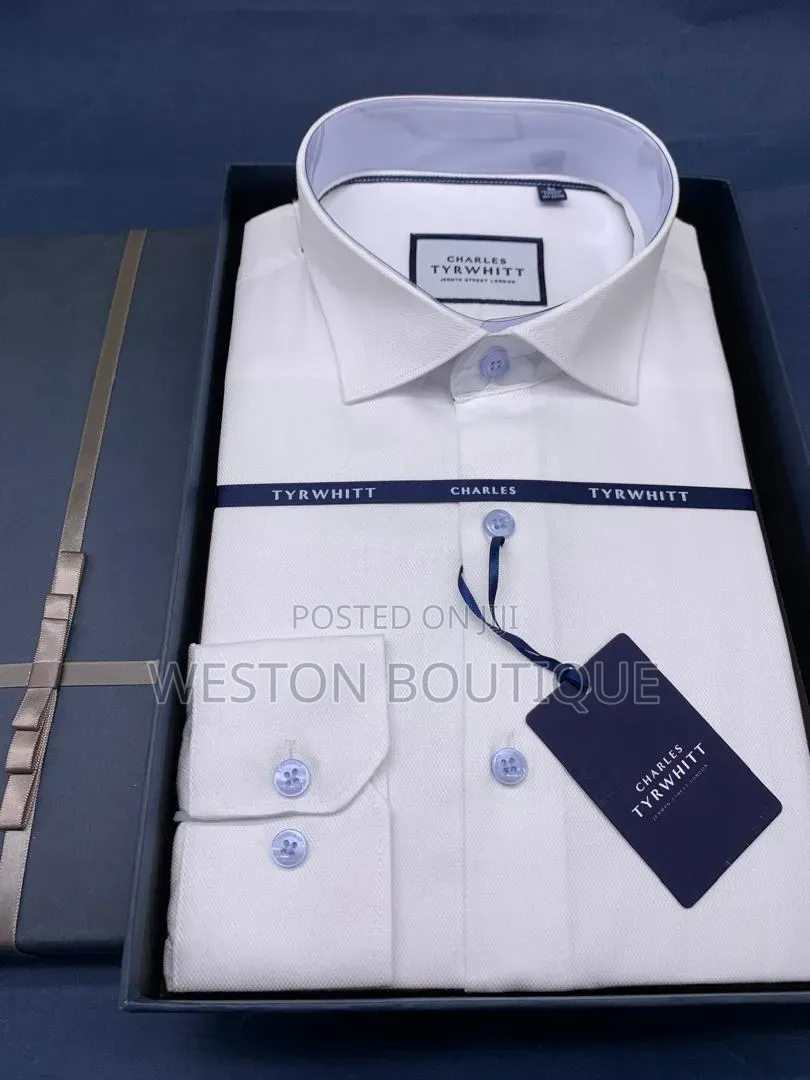 White Pure Cotton Vip Men's Original Shirts Size M to 3xl