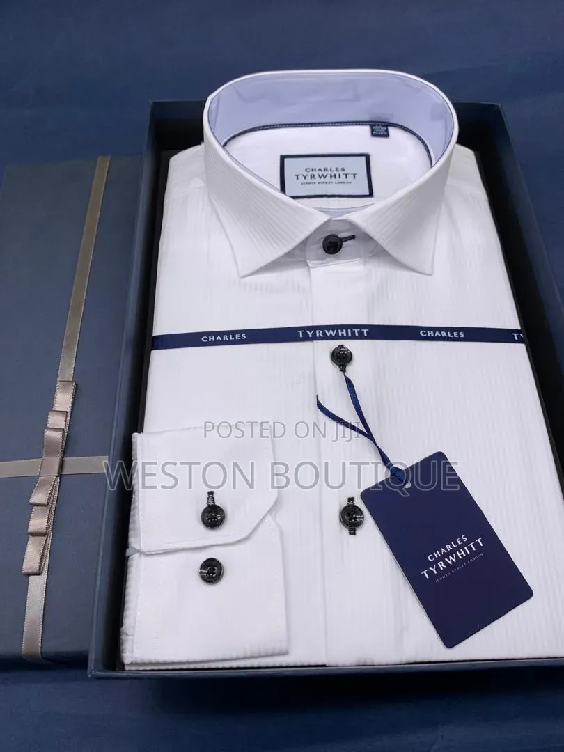 White Pure Cotton Vip Men's Original Shirts Size M to 3xl