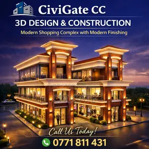 Modern Shopping Complex — 3d Design + Construction Package”