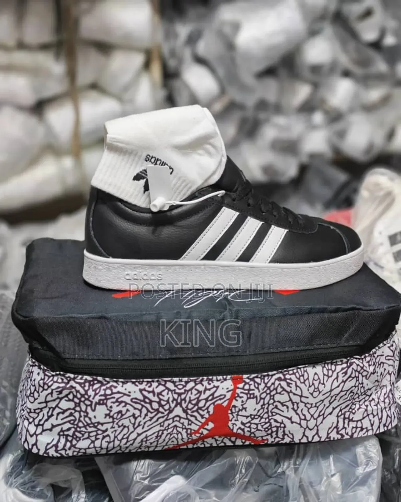 White Adidas Vl Court Sneakers