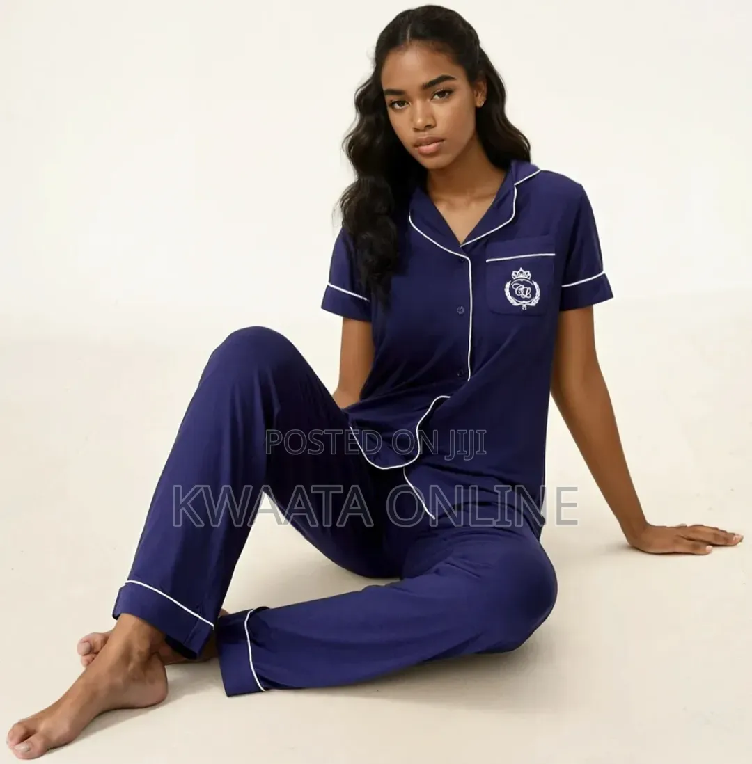 Unisex Pyjamas Set Pure Cotton Sleepwear Top Pants Loungewear