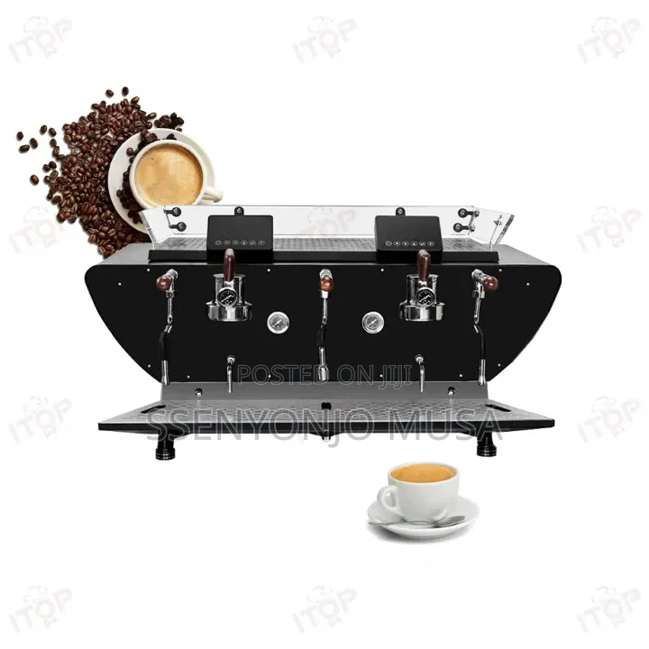 Commercial 2 Head Espresso Coffee Machine – Dual Boiler Semi-Automatic