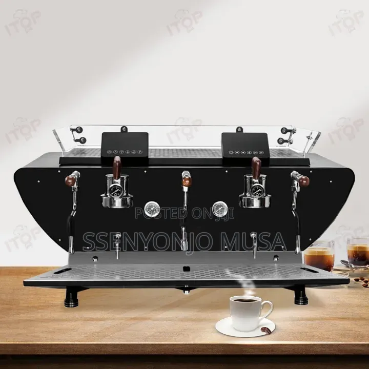 Commercial 2 Head Espresso Coffee Machine – Dual Boiler Semi-Automatic