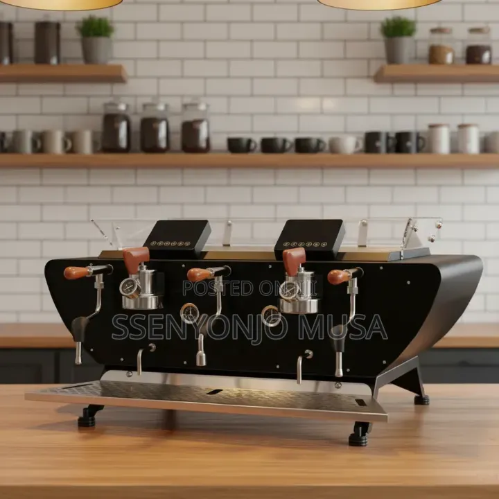 Commercial 2 Head Espresso Coffee Machine – Dual Boiler Semi-Automatic