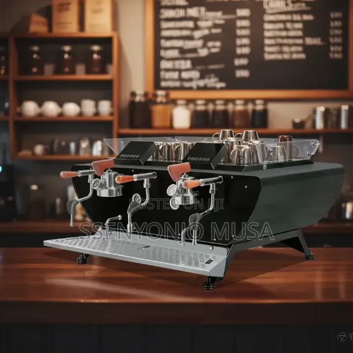 Commercial 2 Head Espresso Coffee Machine – Dual Boiler Semi-Automatic