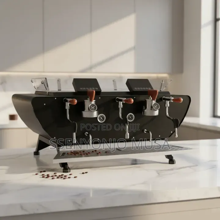 Commercial 2 Head Espresso Coffee Machine – Dual Boiler Semi-Automatic
