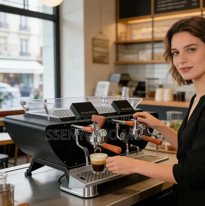 Commercial 2 Head Espresso Coffee Machine – Dual Boiler Semi-Automatic