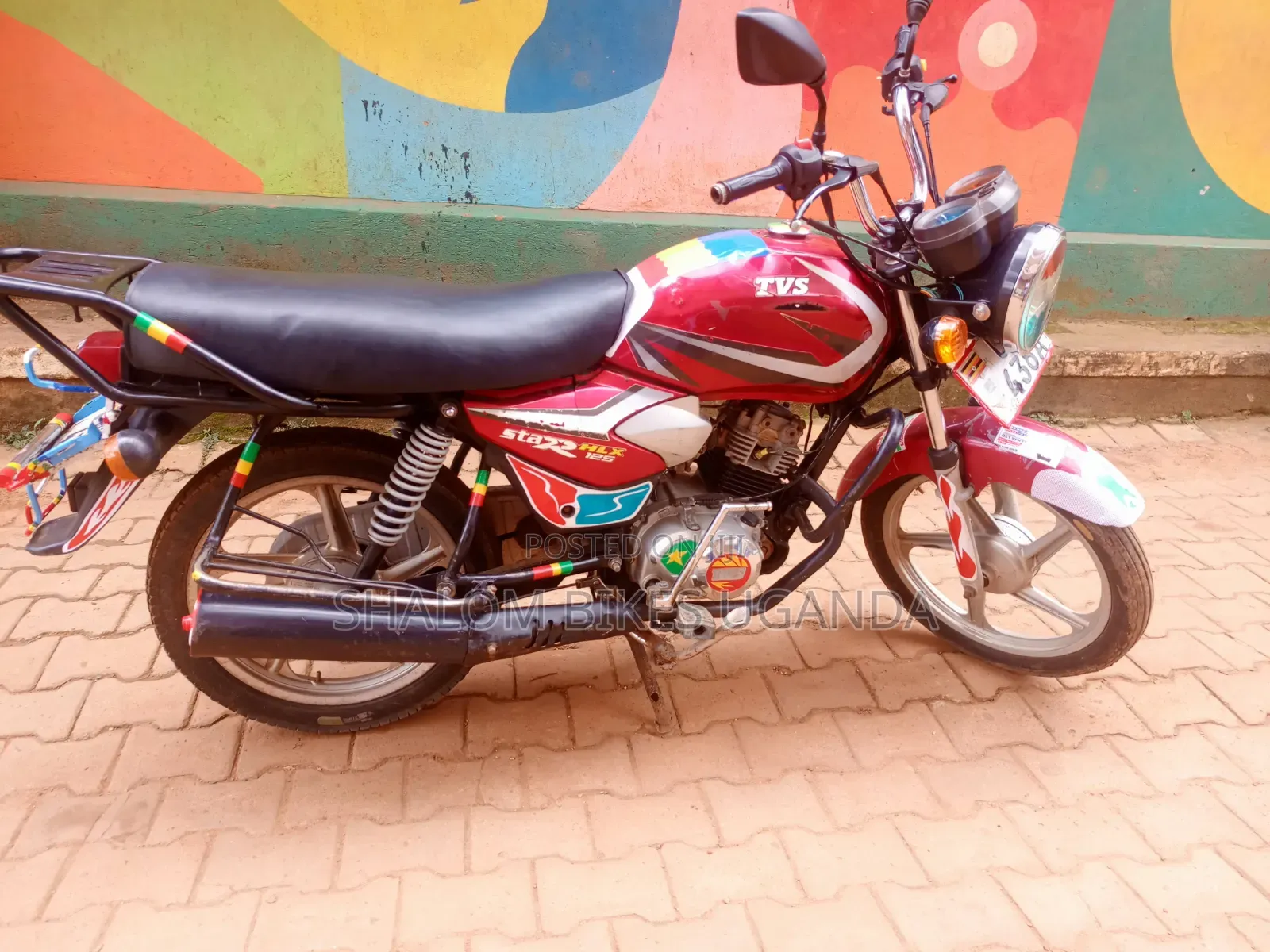 TVS HLX 125 2023 Red