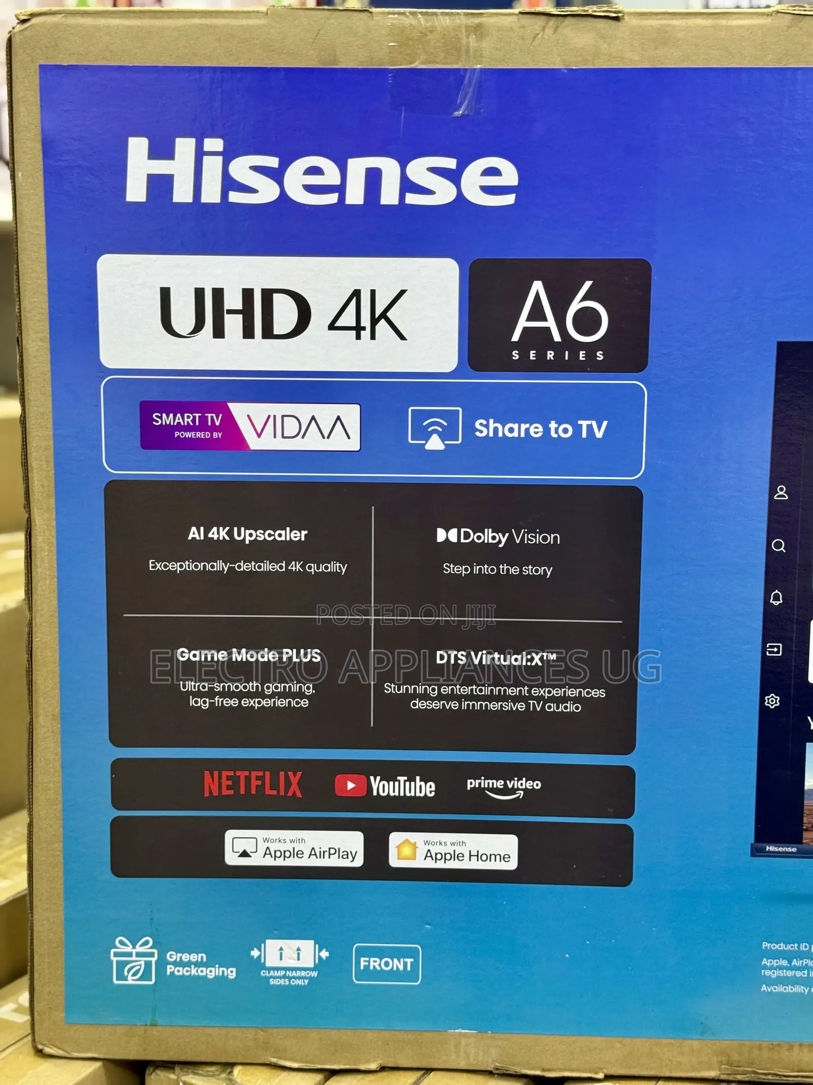 Hisense 43” A6 Uhd Smart Tv.