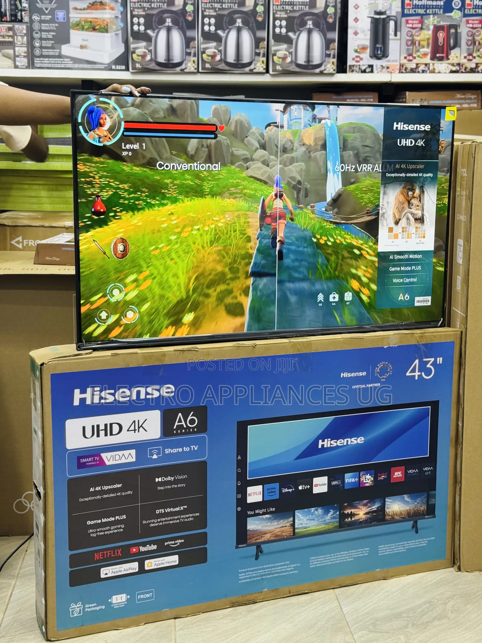 Hisense 43” A6 Uhd Smart Tv.