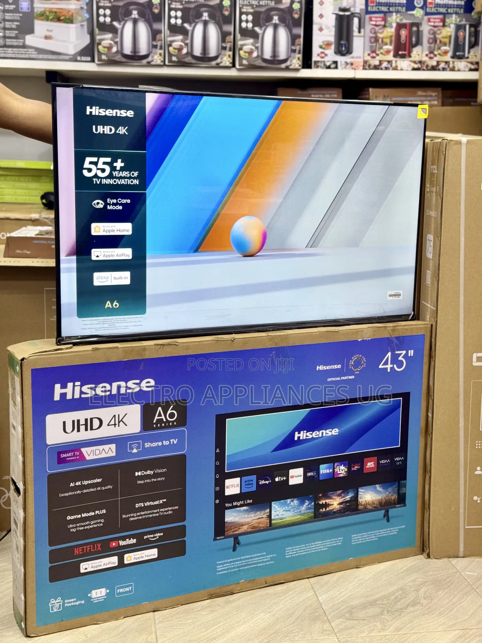 Hisense 43” A6 Uhd Smart Tv.