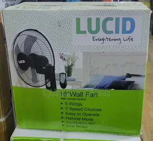Lucid Wall Fan With Remote Control