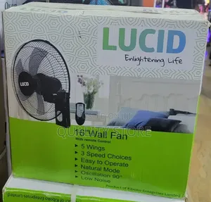 Lucid Wall Fan With Remote Control