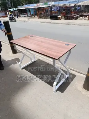 Modern Office Table With Metallic Frame | 4ft Work Table