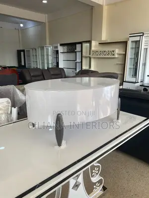 White Oval Centre Table