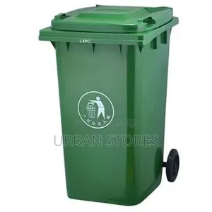 120 Litres Commercial Outdoor Large Plastic Trash Dust Bin With Wheel