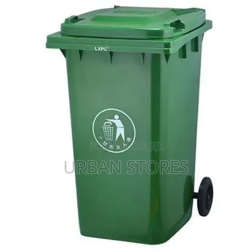 120 Litres Commercial Outdoor Large Plastic Trash Dust Bin With Wheel