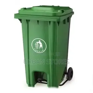 120 Litres Commercial Outdoor Large Plastic Trash Dust Bin With Wheel