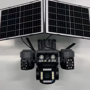 8mp Solar Powered Camera 4g Sim Card 4 Lens Aov Four View
