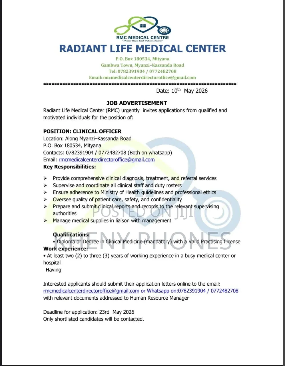 Job Advert