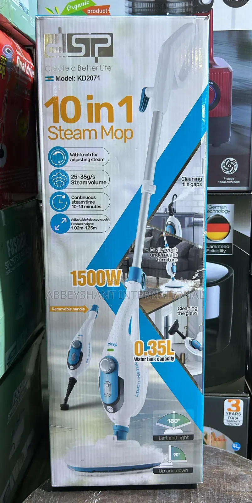 DSP 10-in-1 Multipurpose Steam Mop,