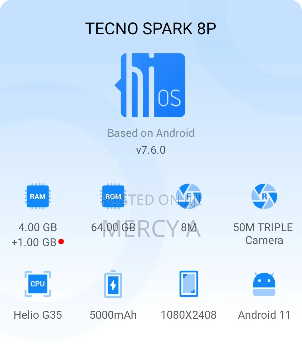 Tecno Spark 8 64 GB Green