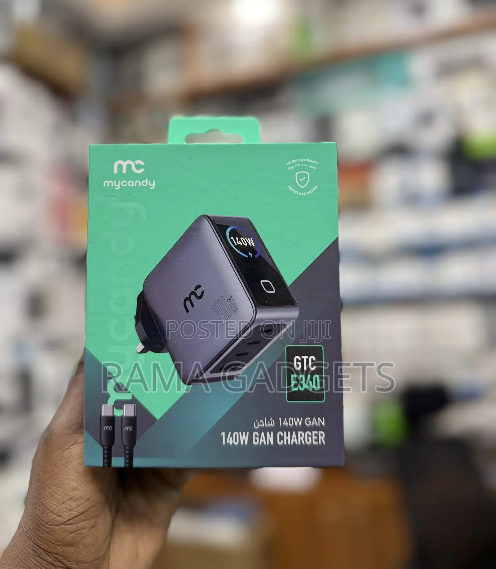 Mycandy 140w Gan Travel Charger (Gtc-E340).