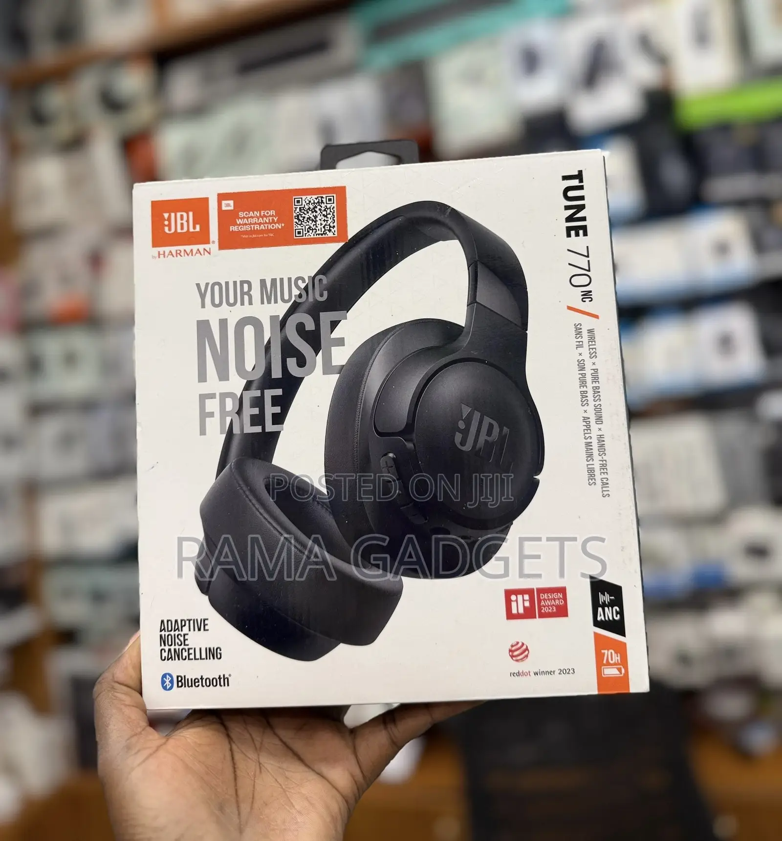 JBL Tune 770nc Are Wireless Over-Headphones Featuring Adaptive Noise