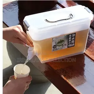 3.5-Liter Refrigerator Beverage Dispenser Container With a Faucet