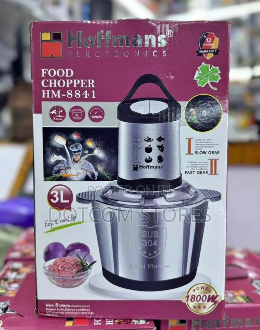 3l Hoffmans Hm-8841 Food Chopper