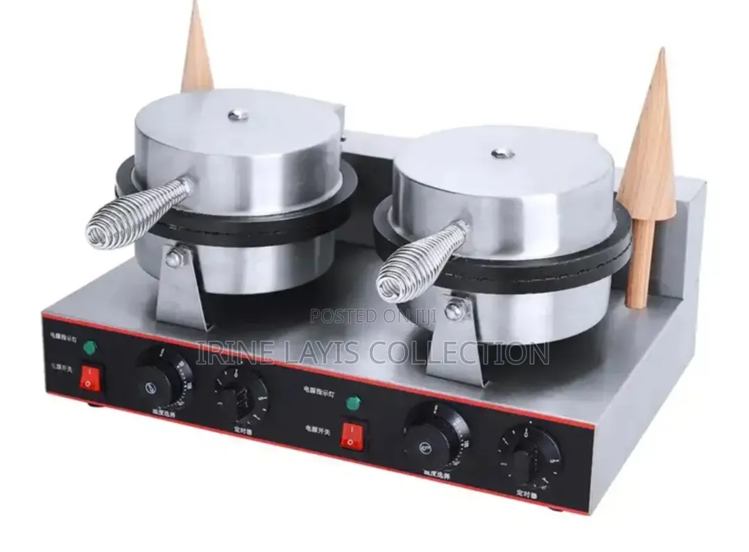 Double-head Commercial Electric Waffle Cone Maker Or Biscuit Maker
