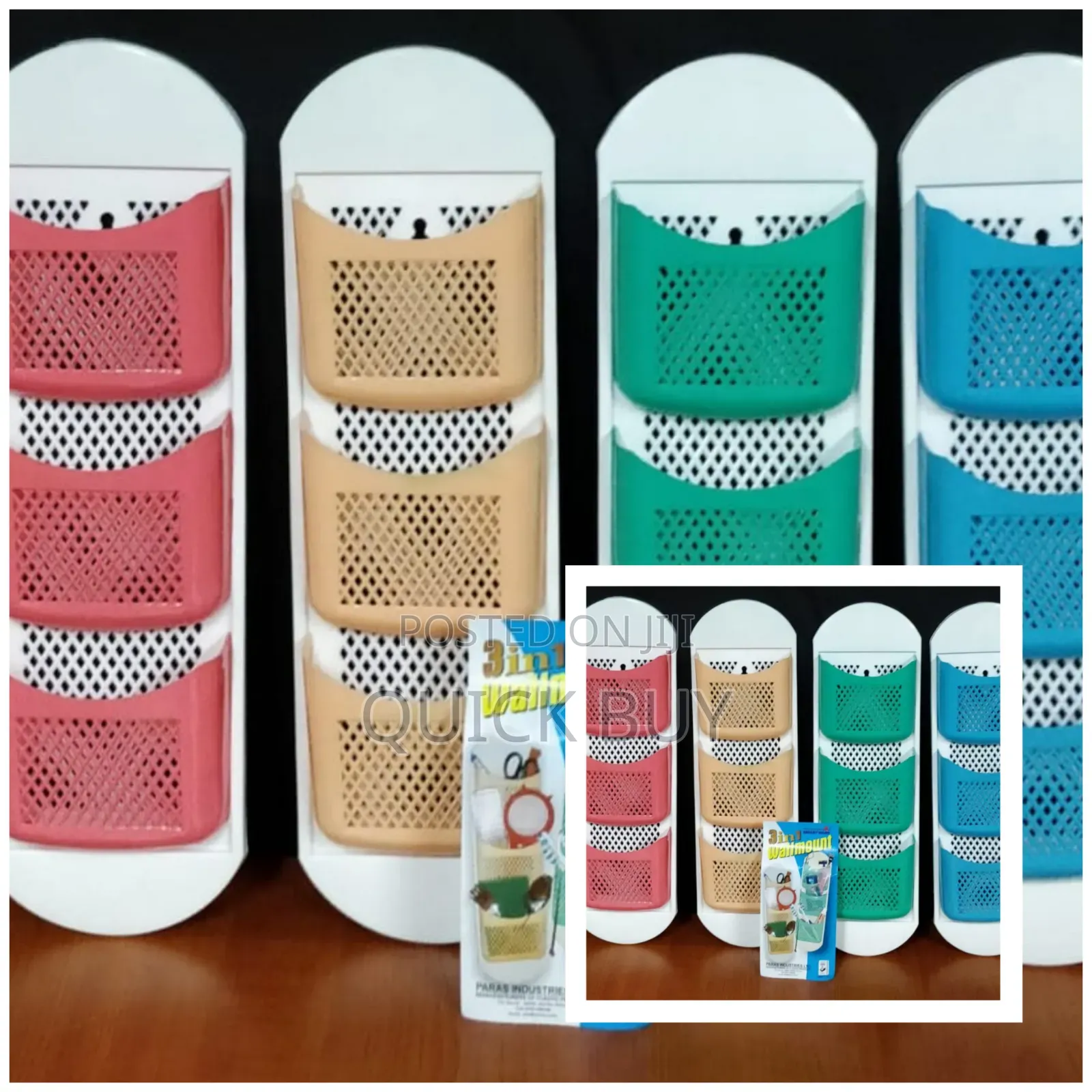 3in1 Wall Mounted Bathroom Kitchen Organizer