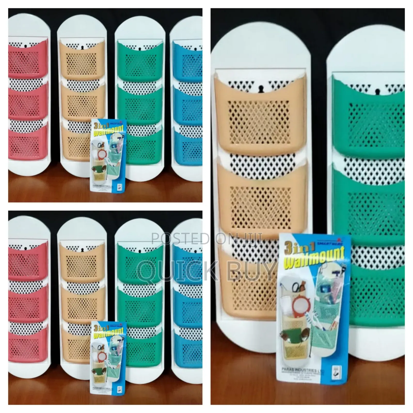 3in1 Wall Mounted Bathroom Kitchen Organizer