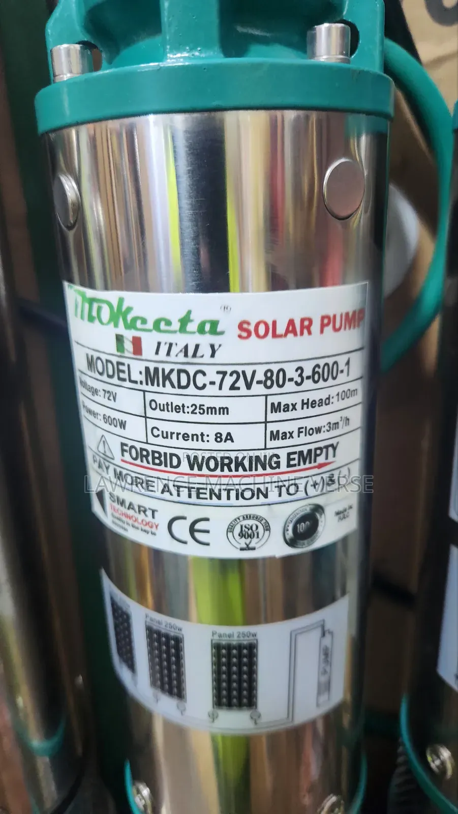 Solar Water Pump 100m Head 600watts