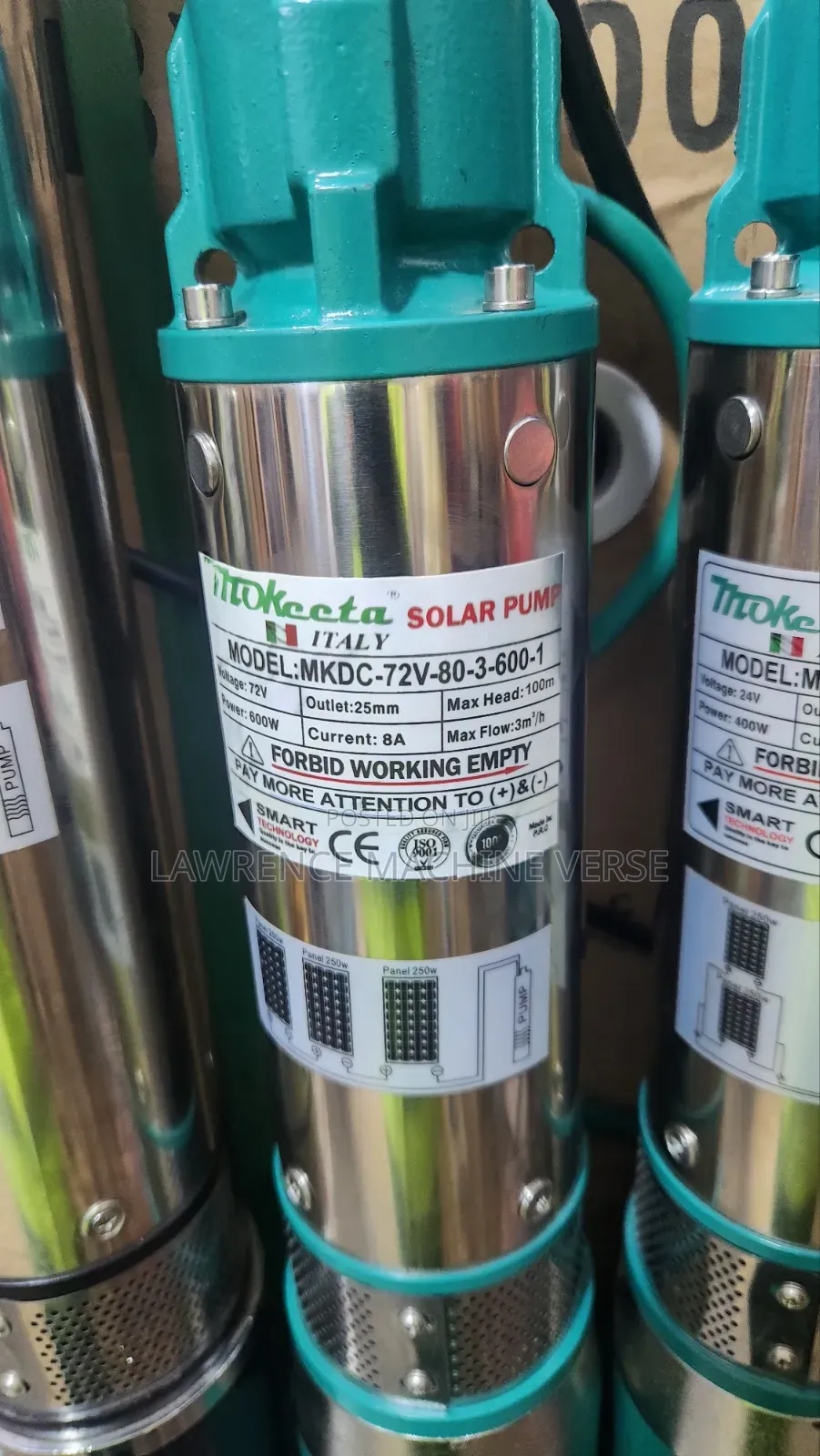 Solar Water Pump 100m Head 600watts