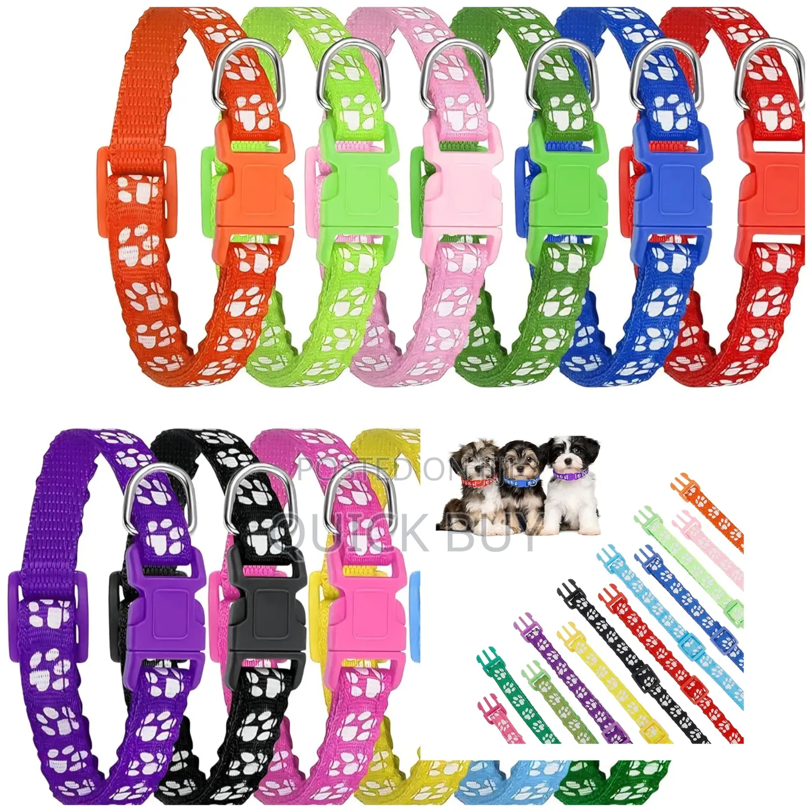 12 Pack Puppy Collars for Litter