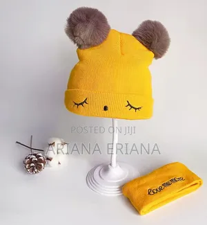 Two-Piece Baby Woolen Cap