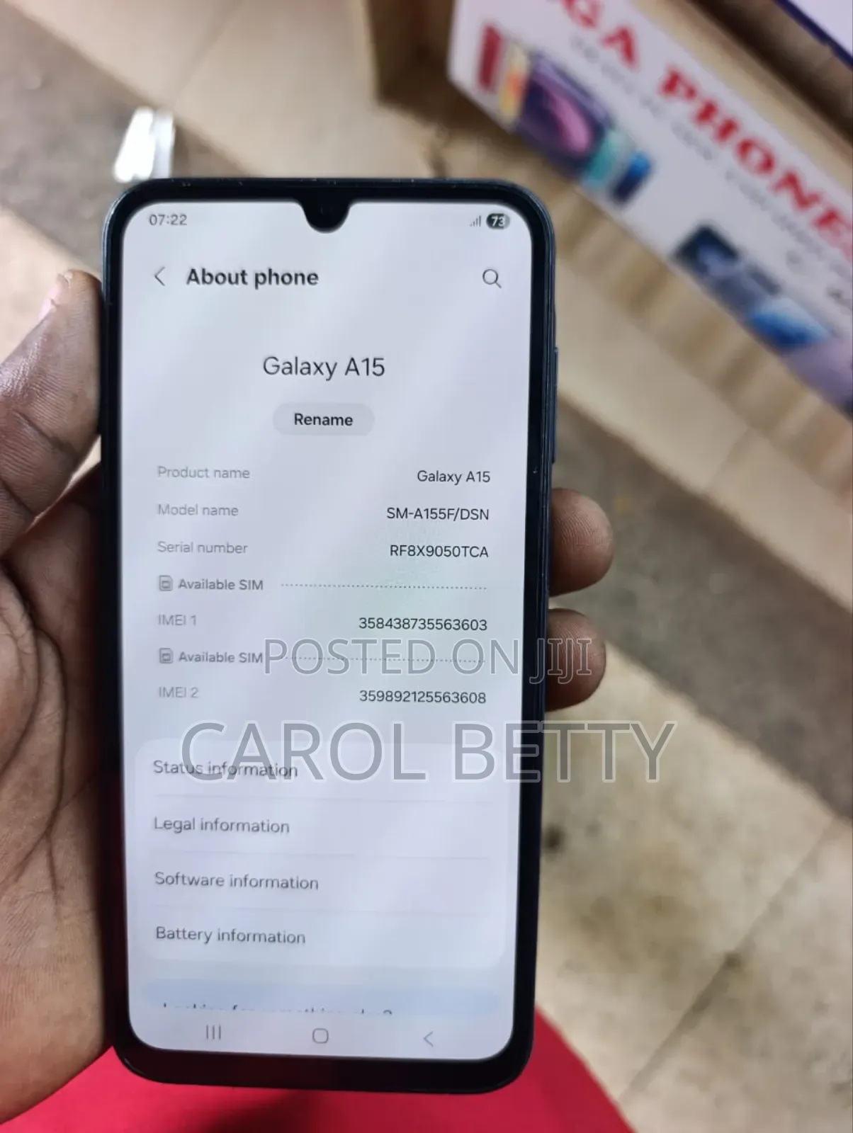 Samsung Galaxy A15 128 GB Black