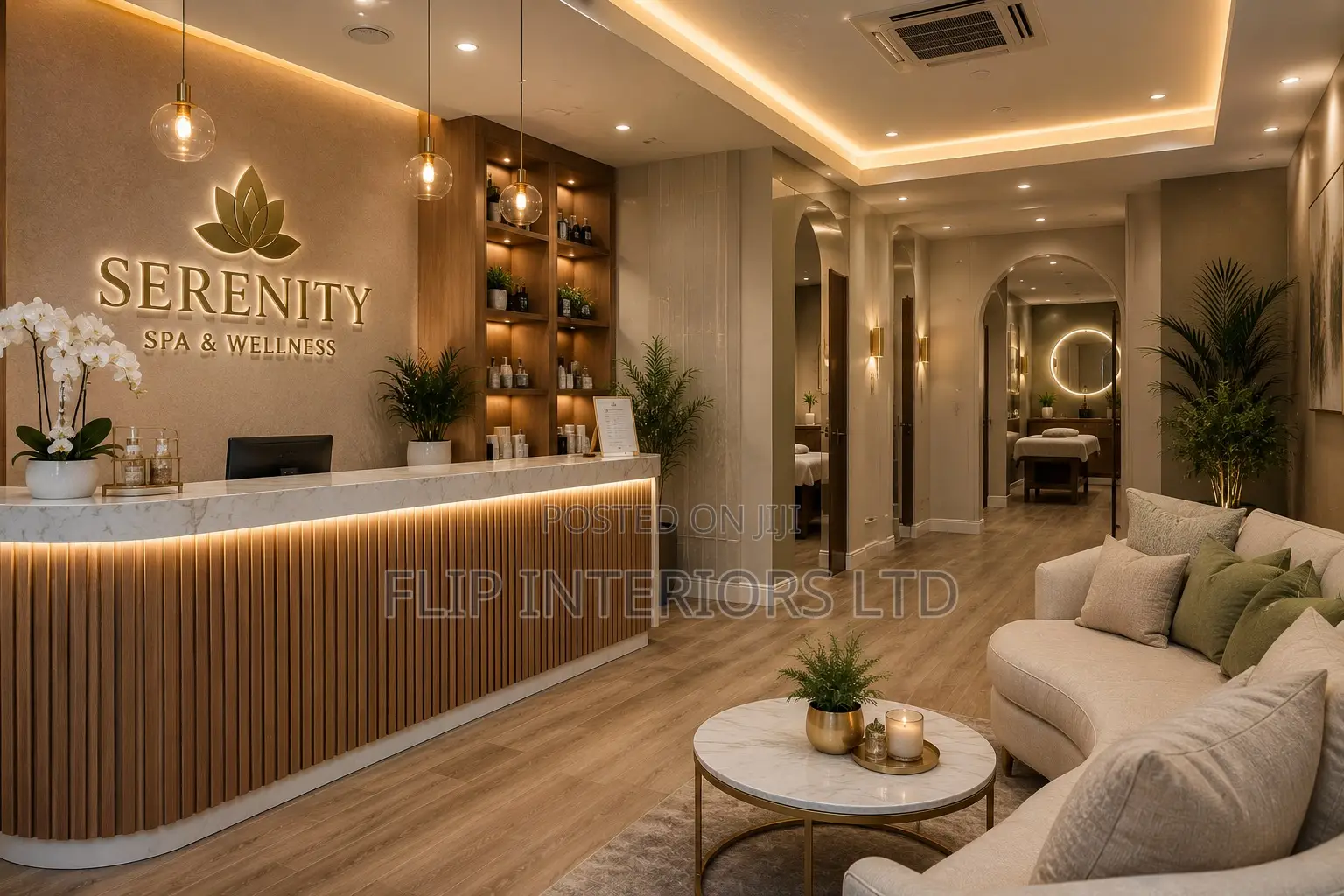 Luxury Spa Interior Design Finishing Services