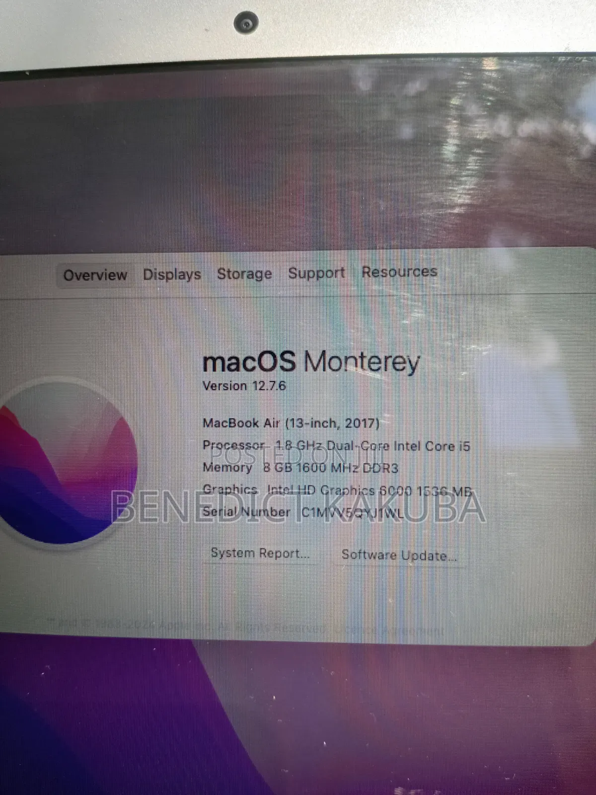 Laptop Apple MacBook Air 2017 8GB Intel Core i5 SSD 256GB