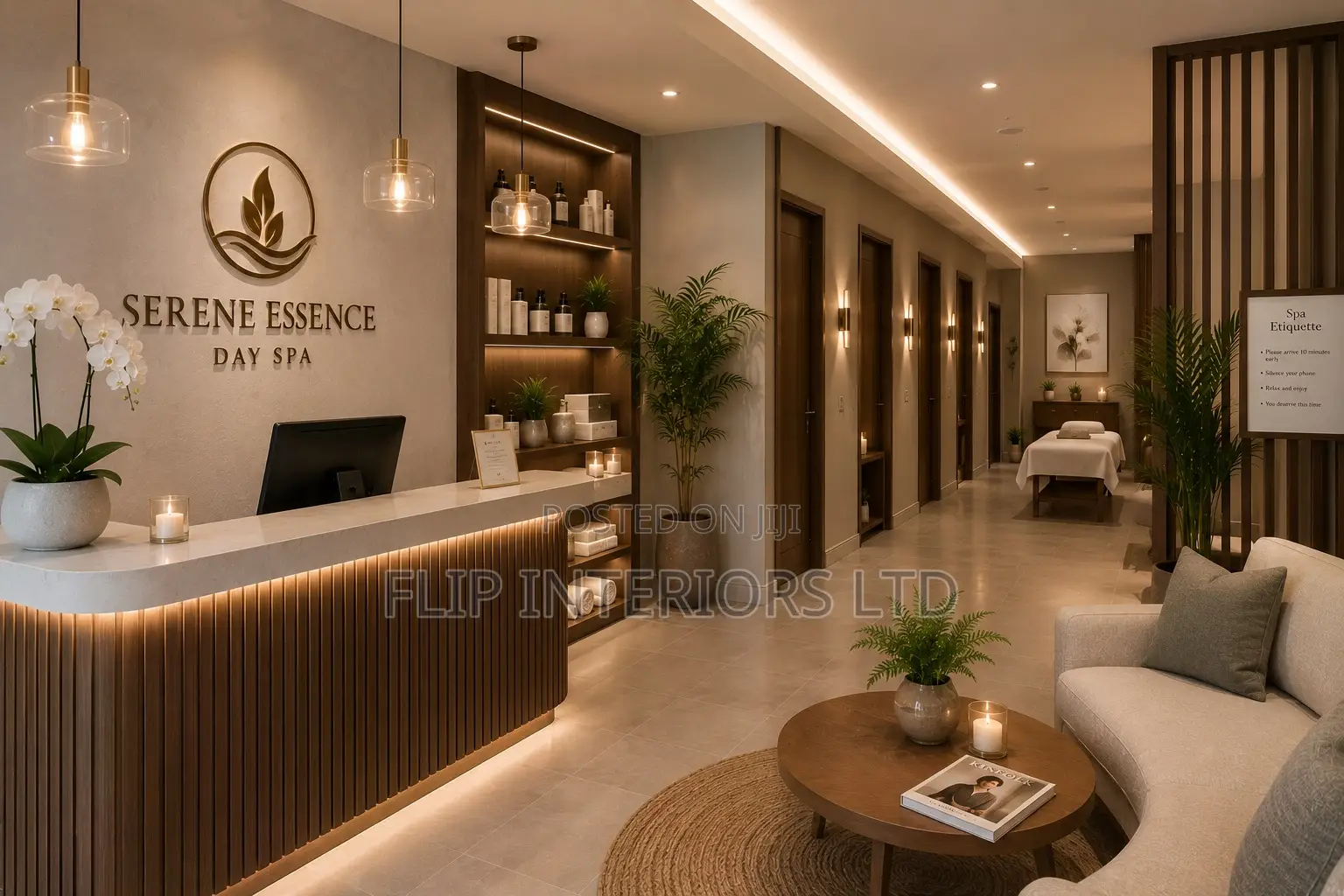 Elegant Spa Space Planning Furnishing Solutions